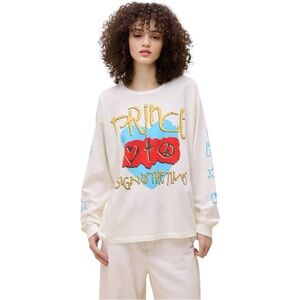 New Daydreamer Prince ‘87 Tour Sign of the Times LS Cotton Graphic Tee Shirt L